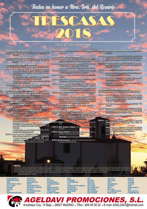 Fiestas en honor a Nuestra Señora del Rosario 2018 Trescasas
